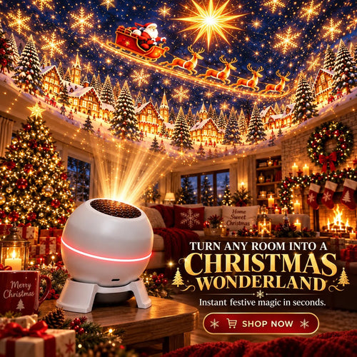 🎅 40% OFF SALE 🔥 Christmas Projection Night Light – Turn Any Room Into a Magical Winter Wonderland!