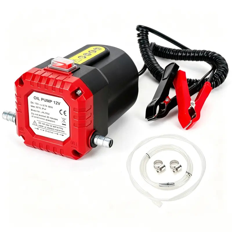 12V 80W Electric Oil Extractor Pump – Oil Transfer Pump for Cars, Trucks, RVs & Boats