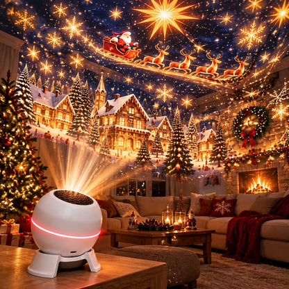 🎅 40% OFF SALE 🔥 Christmas Projection Night Light – Turn Any Room Into a Magical Winter Wonderland!