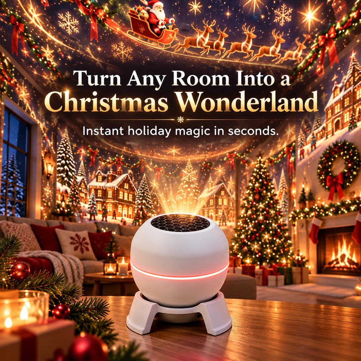 Christmas projector product display